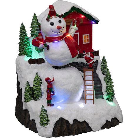 Village de Noël Bonhomme de neige 17 LED (1/3)