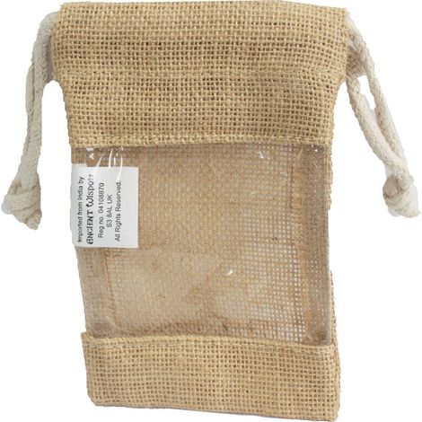 Petit - Sac à fenêtre en jute 16x10cm- Vendu par 1 (1/4)