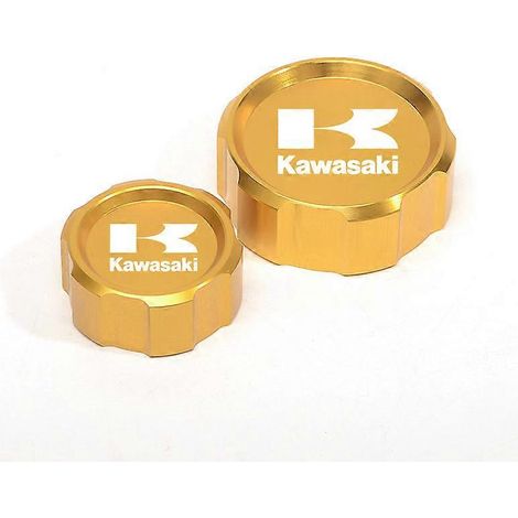 Convient aux Kawasaki Z900SE et NINJA1000SX (années 21-23) : couvercle de carter d'huile avant et arrière en alliage d'aluminium modifié avec couvercle de pompe (doré). (1/5)