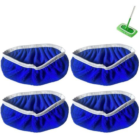 4 lingettes de nettoyage – Lavables – Utilisation humide et sèche – Tommy Blue 01 (1/4)