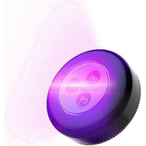 Lampe UV portable avec adhésif pour la maison, les voyages et le bureau (noire) (1/3)