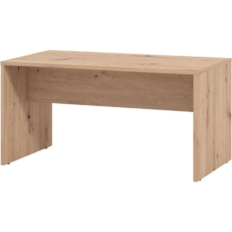 Sofatisch Formia, mit Füßen, ein Fach, rechteckig, 90x49,5x45,5h cm Braun Eiche Knoten