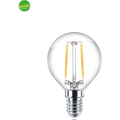 Lampadina LED Century Incanto Clear Sfera 6,5W E14 2700K