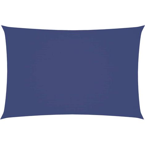 Vela Parasole Telo Ombra Parasole a Vela Oxford Rettangolare 2x4 m Blu (1/4)