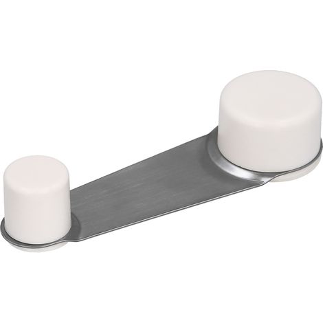 Fermaporta adesivo con fermo bianco (1/4)