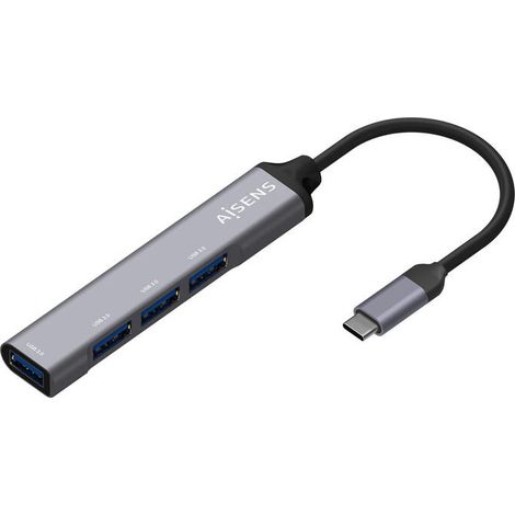 Hub USB Aisens A109-0541 Gris (1 unidad) (1/4)