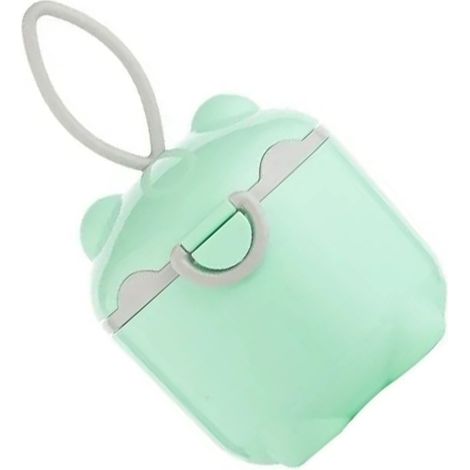 Distributeur de lait en poudre pour bébé en forme d'ourson mignon, portable, pour fruits et collations, vert L (1/5)