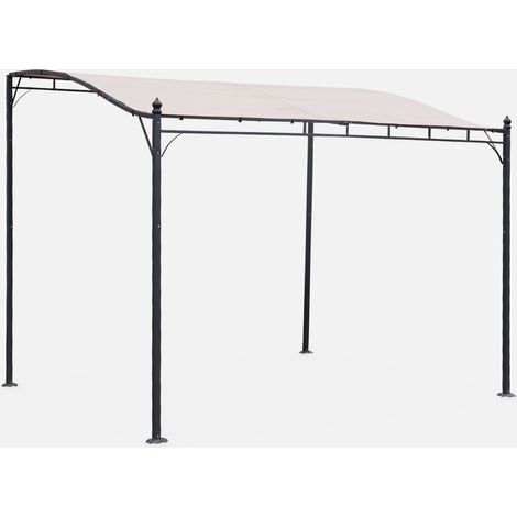 Pérgola adosada de acero, 3x2.5m