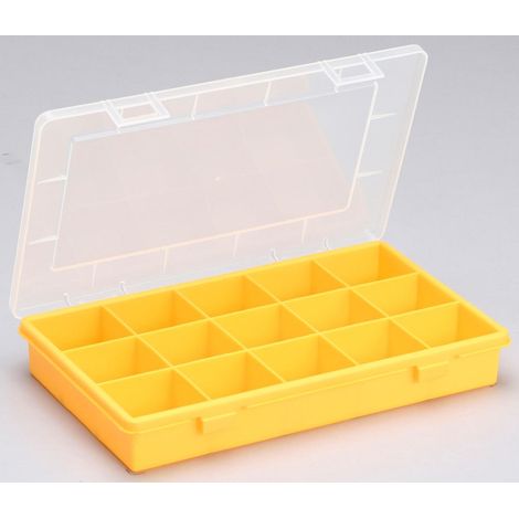 Allit Sortimentskasten EuroPlus Basic 29/15 gelb/transparent Aufbewahrung (1/3)
