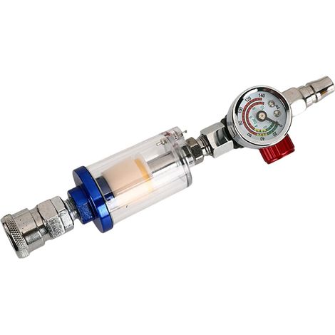 Luftfilter Öl Wasserabscheider Druckregler für Sprühgerät mit Manometer Sprays Lackieranwendungen Werkzeug Öl Wasserabscheider (1/5)