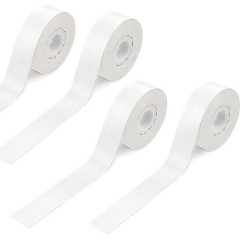 Qutie Lot de 4 rouleaux de ruban d'étiquettes pour imprimante d'étiquettes 15 mm x 4 m Pour imprimante thermique Qutie P15 P12 Q2 HP1 HP4 D32 D35 pour la Maison, l'école, le Bureau (1/4)