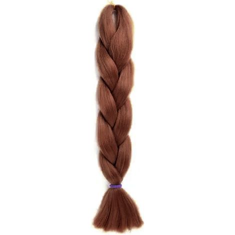 Dreadlocks africaines, tresses en fibres synthétiques, tresses brunes en fibres synthétiques, acrylique haute température n° 33 (1/5)