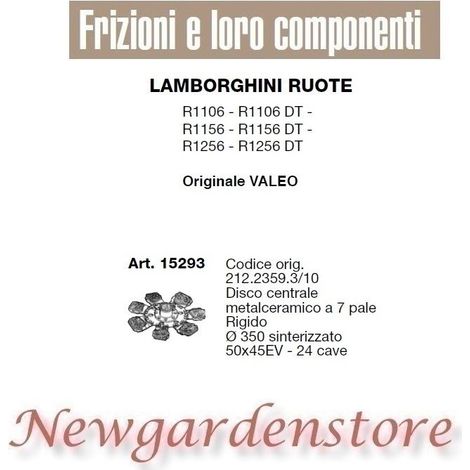 Disco 7 pale 15293 trattore LAMBORGHINI RUOTE 50x45 24 cave  R 1106 1156 1256 DT