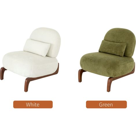 Lot de chaises 2 chaises revêtement en velours coussin moelleux chaise pieds en bois massif chaise de lecture (1/5)