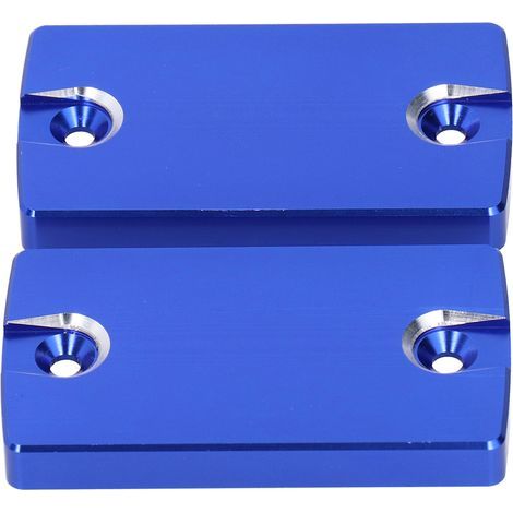 Paar Bremsflüssigkeitsbehälterdeckel (links/rechts) passend für Suzuki Hayabusa GSX1300R GSX1400 DL1000 (Blau) (1/5)