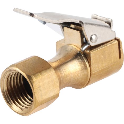 Embout de gonflage à clip rapide pour pompe à air, adaptateur valve pneu auto et moto, connecteur de gonfleur (1/5)