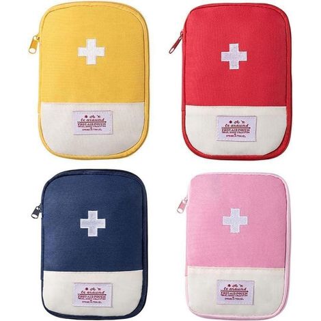 Trousse de premiers secours lot de 4, compacte, multifonctionnelle, pour le voyage