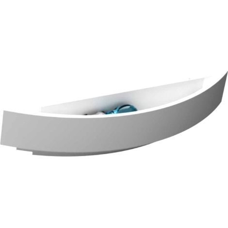 Applique gesso lampadari bartalini wobniar 105 e27 led verniciabile monoemissione