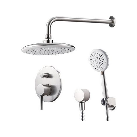 Conjunto de ducha Brixo Atlantic 40 – grifería, ducha, desviador y flexible
