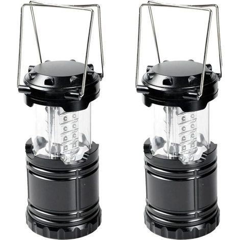 2-Piece Portable Lantern Set, 30 LED Portable Camping Lanterns with Magnetic Base for Hurricane, Storm, Power Outage, Camping, Hiking, Fishing, Tent (1/5)
