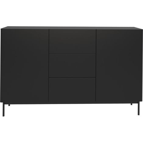 Selsey OLIO - Buffet avec 2 portes et 3 tiroirs - 160 cm - noir (1/5)