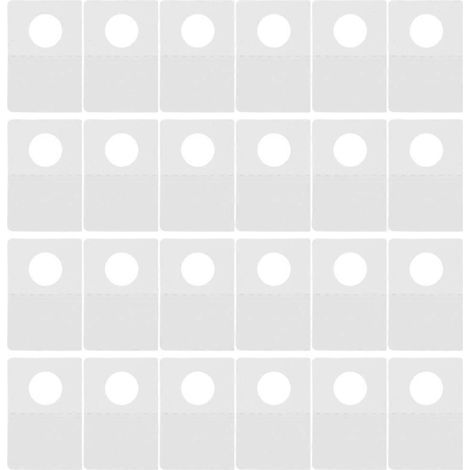 500 transparente, selbstklebende Schlitzstreifen für die Produktpräsentation – 3,8 x 2,6 cm – Transparent (1/2)