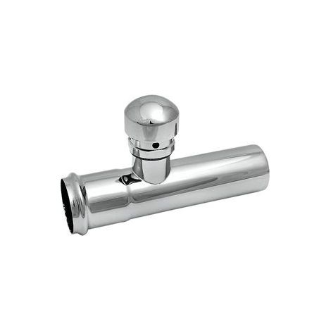 Tube rallonge avec soupape antivide laiton chrome 32 x 125 mm