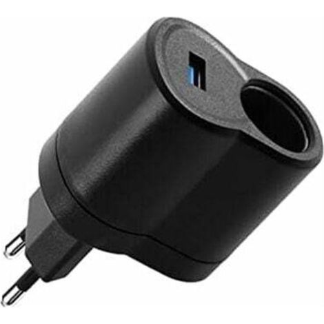 Allume-Cigare de Voiture, Adaptateur d'alimentation de Voiture Convertisseur Tension d'alimentation CA à CC Chargeur Voiture Allume Cigare 220v à 12v Chargeur Secteur (1/4)