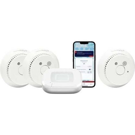 Rauchmelder Set eq3 Homematic IP fünf kompakte Stück