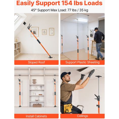 Étai de Soutien Télescopique 116-290 cm Poteau de Support (1/5)