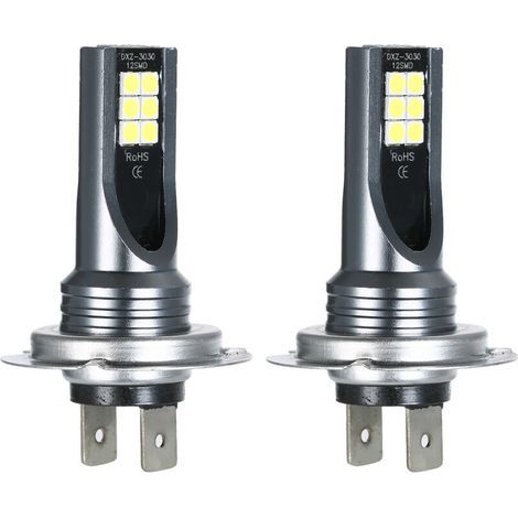 Spezielles H7 LED-Nebelscheinwerfer-Set (200 W, 6000 K, weißes Tagfahrlicht, HID-Decoder, schwarz) (1/5)