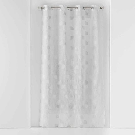 Rideau Voilage à Œillets "Pixie" 140x240cm Blanc (1/5)