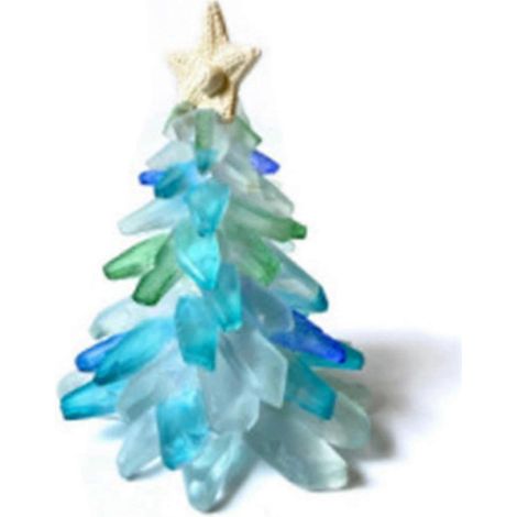 Weihnachtsfensterdekorationen, Weihnachtsbaum, Ornamente, Seesterne, Weihnachtsbaummotiv B (1/5)