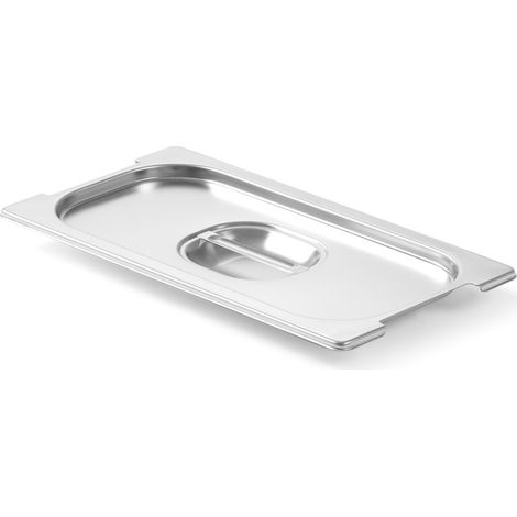 Coperchio per contenitore GN Profi Line con foro per maniglie GN1/3 325x176mm in acciaio inox - Hendi 804230