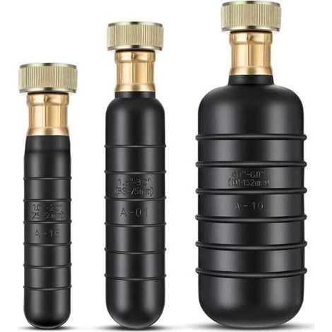 Kit de Vessie Drainage, 3 Vessies Nettoyage Drain S'Adaptent à 1 6 Tuyaux Débouche les Blocages Tenaces dans le Principal et (1/4)