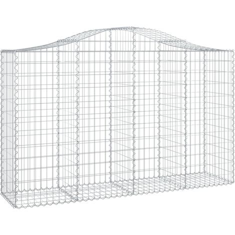 Maison Exclusive - Gabione mit Hochbogen 200x50x120/140 cm Verzin