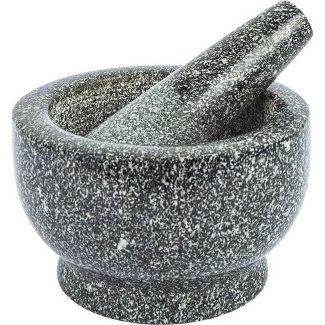 Mortero y maja de granito para cocina (1/5)