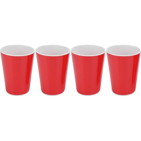 4 Tasses à Eau Imitation Céramique pour Bureau, Maison, Bar ou Restaurant - Lot de 4 (1/5)
