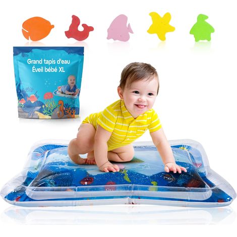 Tapis Eau Bebe Eveil Aquarium Bebe Gonflable Pour Les Touts Petits Tapis Sensoriel Bébé et Tapis de Motricité Bébé Pour Éveiller Les (1/4)