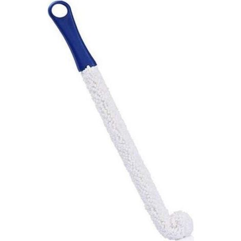 Multifunktionale Reinigungsbürste ohne Knick. Scheuerbürste mit weicher Schaumstoffspitze für Rotweinflaschen und Dekanter. Spülbürste für Weingläser.