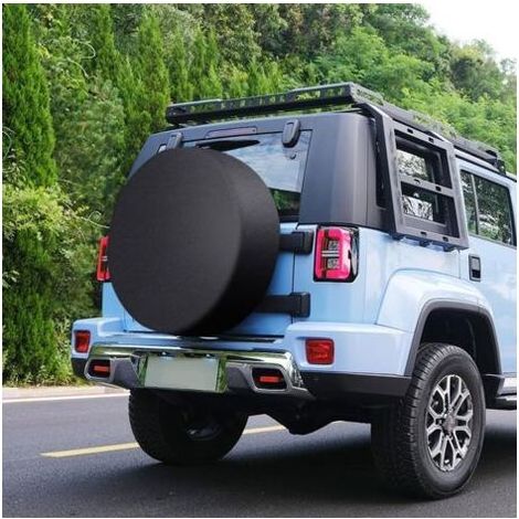 CCYKXA Housse Roue de Secours, Housses de Pneus, Housse de Protection Pneu, Housse de Pneu Voiture, Anti Poussière Neige pour Remorque de Voyage, SUV, Diamètre dans Les 66cm,Noir (1/5)