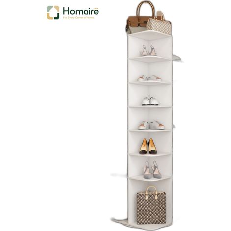 Schuhschrank, weiß, in Weiß 184 x 60 x 60 cm HOMAIRE (1/5)