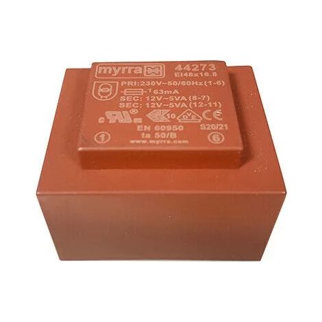 Myrra 44273 Rolled transformer 10VA 230VAC 12V 417mA pcb