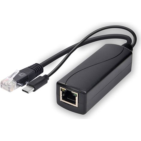Splitter POE da 48 V in ingresso a 5 V in uscita, iniettore POE di tipo C