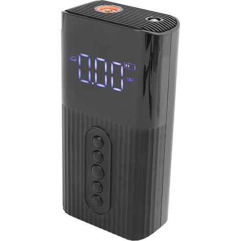 Gonfleur de pneus sans fil portable avec affichage numérique et lumière LED pour voiture et moto (1/5)