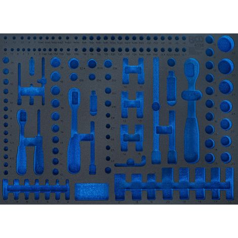 1 - Insert De Servante - Mousse Robuste - Pour Outils Et Visserie - Atelier Mécanique - Vide - Noir - 56,7x40,8x3,2cm (1/3)