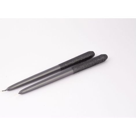COPPIA CANDELE A STELO " GLITTER " GRAPHITE