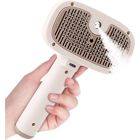 Peigne pulvérisateur pour chat, brosse de toilettage pour chat pelu, brosse à poils de chaton, appareil de toilettage pour animaux de compagnie