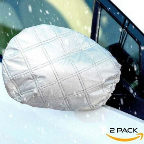 Set di 2 copri specchietti retrovisori per auto, protezione invernale, misura universale, antigelo, neve, ghiaccio, pioggia, sole - 3327 cm (1/2)