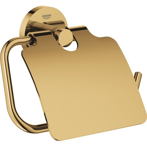 Grohe Essentials Wandpapierhalter aus Metall mit versteckten Befestigungen, Cool Sunrise (40367GL1)